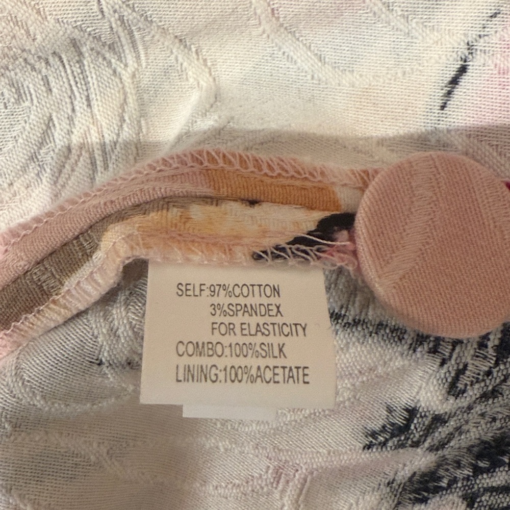 Kay Unger Pink and Cream Textured Blazer - Picture 7 of 7
